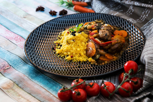 istock traditional moroccan dish couscous Meat ball 936817256
