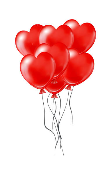 istock red balloon in form of heart on white background 936817308