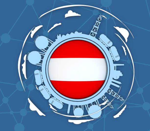 istock Design concept of natural gas industry. 936817376