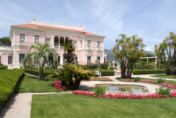 villa ephrussi de rothschild, costa azzurra - rothschild foto e immagini stock