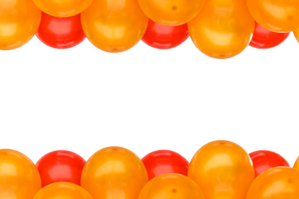Frame of ballons - celebration concept - from above copy space.