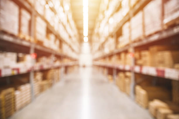 istock Blur Warehouse inventory product stock for logistic background 936841470