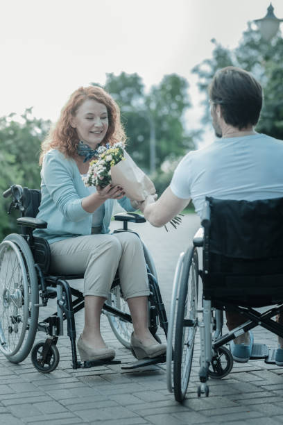 istock Positive delighted loving couple spending time together 936841780