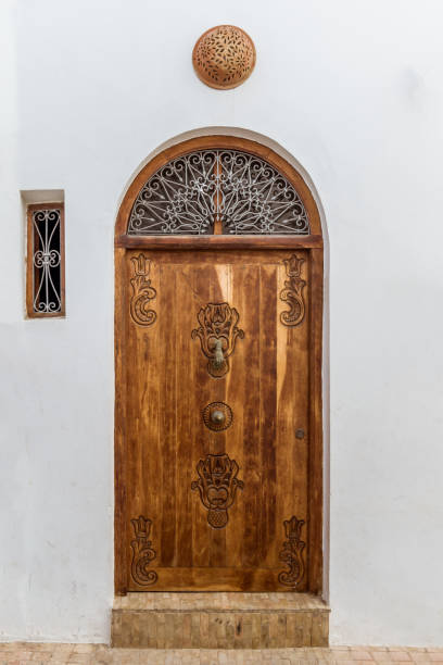 istock Carved wooden door 936842116