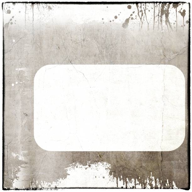 istock Grunge dripping banner or frame in black and white tones. 936862676