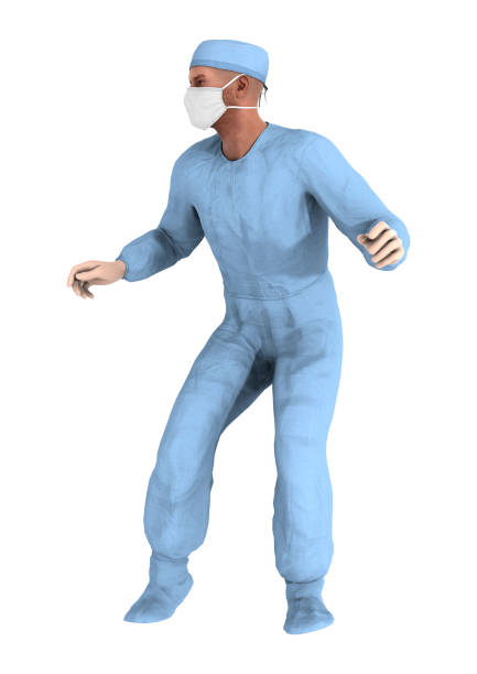 istock 3D illustration male doctor on white 936872090
