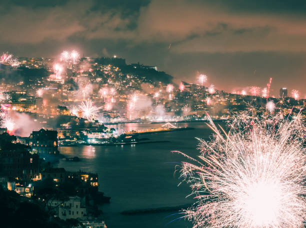 istock New Years celebration fireworks in Naples, Italy 936872640