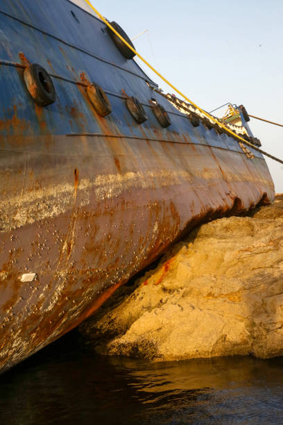 istock Ruined shipwreck on the beach 936883418