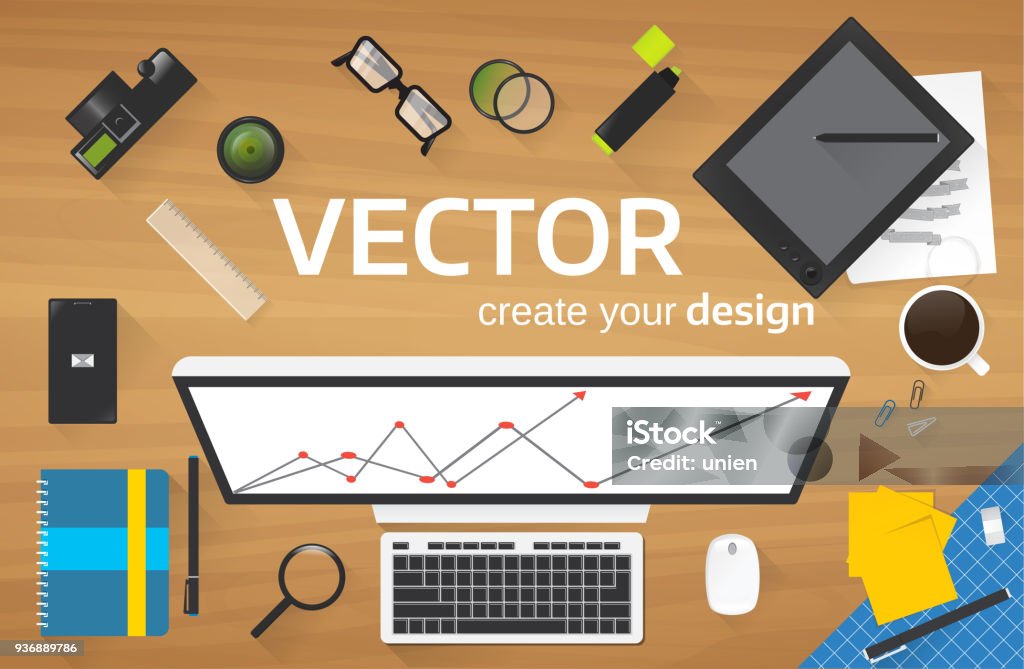 Computer Design Stock Image Vector Computer For Design Photography Electronics For Drawing ...