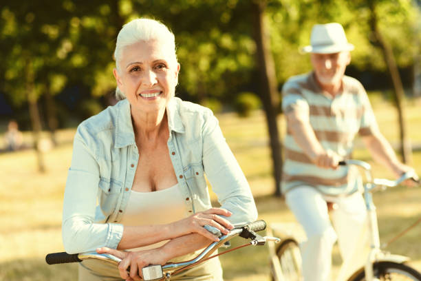 istock Delighted senior woman enjoying her weekend 936908416