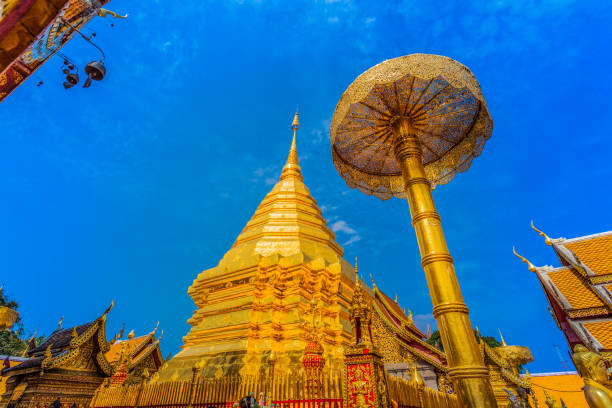 istock golden pagoda in wat Phrathat Doi Suthep 936923814