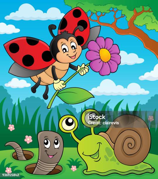 Spring Animals And Insect Theme Image 8 Stock Illustration - Download Image Now - Animal, Art, Blossom - iStock Spring Animals And Insect Theme Image 8 Stock Illustration - Download Image Now - Animal, Art, Blossom - iStock