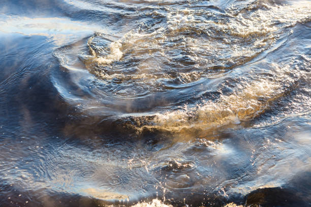 istock Water vapor on surface of cold water 936939458
