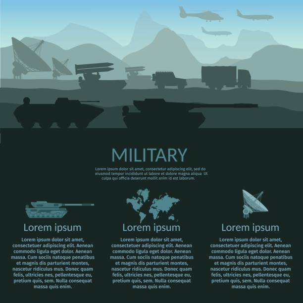 ilustrações de stock, clip art, desenhos animados e ícones de military army with attack victim force - military us military tank land vehicle