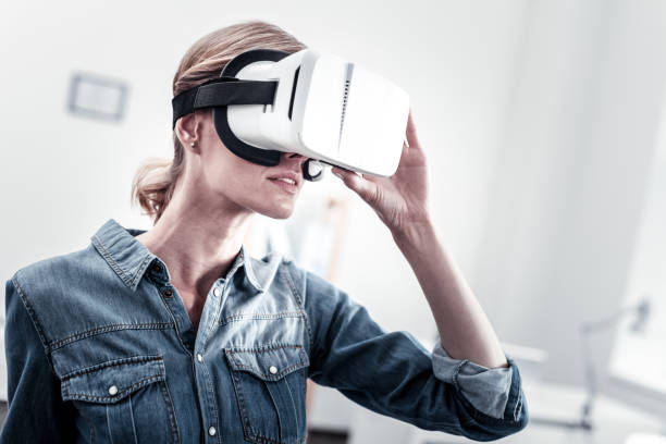 istock Portrait of serious woman that testing mask 936952492