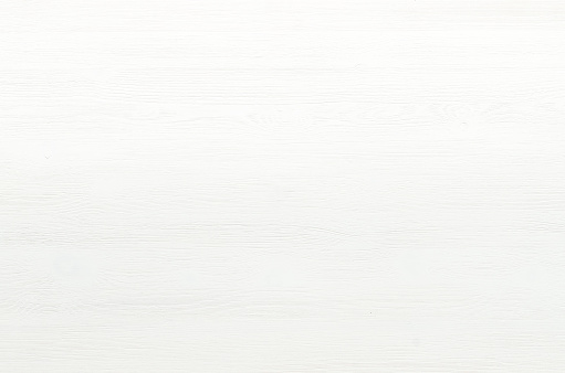 White wooden board surface background top view.