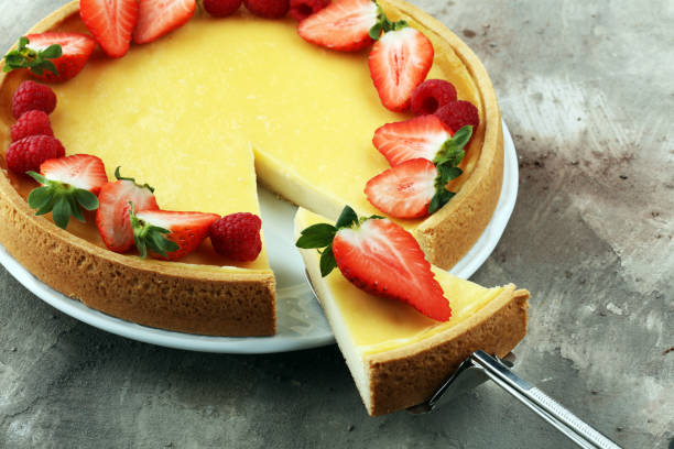 istock Homemade cheesecake with fresh berries for dessert. Cheese cake 936987294