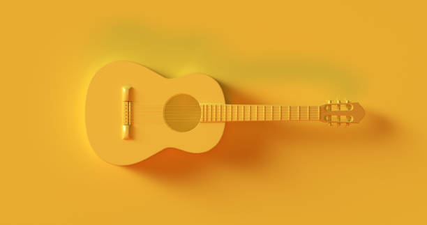 Yellow Acoustic Guitar