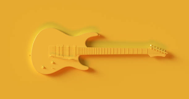 istock Yellow Electric Guitar 936987868