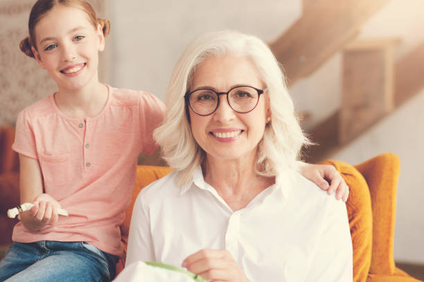 istock Happy elderly woman looking at you 936991234