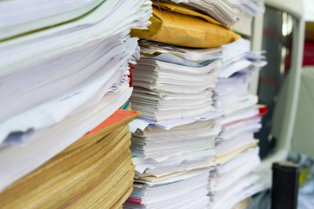 istock Stacks of paper in my office. 936991354