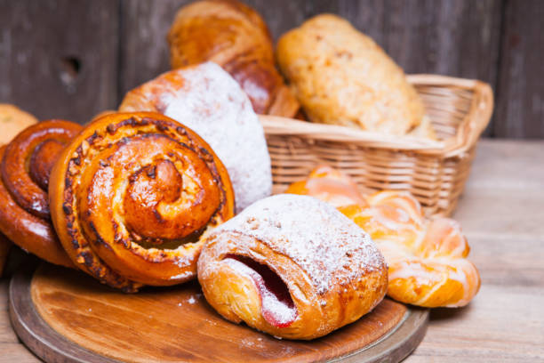 istock Fresh baked homemade buns and rolls 936991764