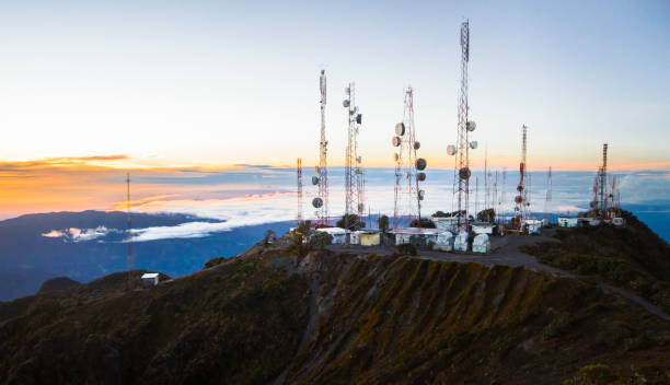 Communications Towers on Volcan Baru in Panama