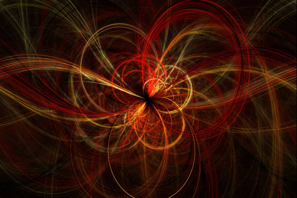 istock Beautiful fractal abstract line illustration, 936995760