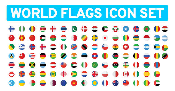 istock World flag icon set. vector flag. flag of the world. vector illustration 937002414