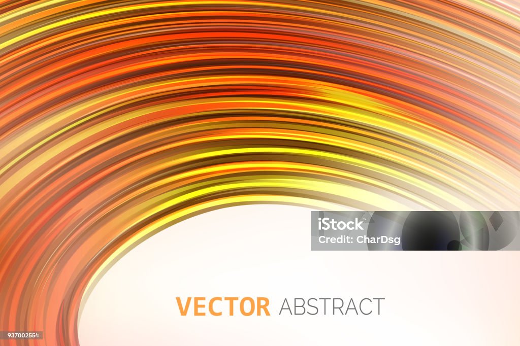 Vector Abstract Smooth Background Curve Composition Stock Illustration ...