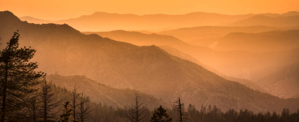 istock Mist on the Sierra Nevada Mountains panoramic California USA 937010684