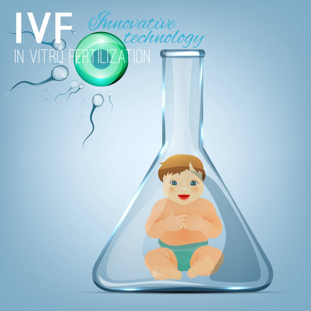 illustrazioni stock, clip art, cartoni animati e icone di tendenza di concetto di fecondazione in vitro - human sperm pregnancy test artificial insemination human pregnancy