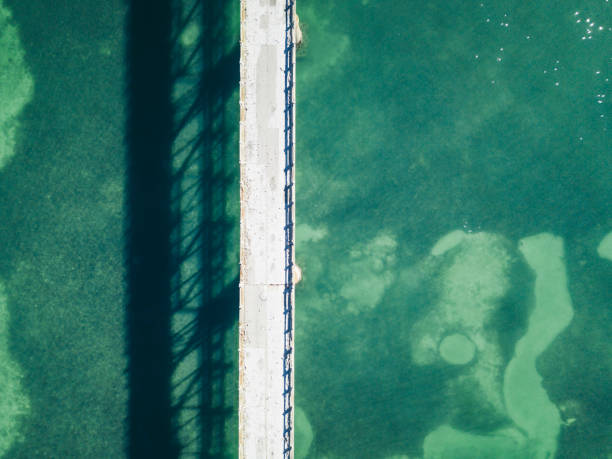 istock Bridge in Florida Keys from drone point of view 937018428