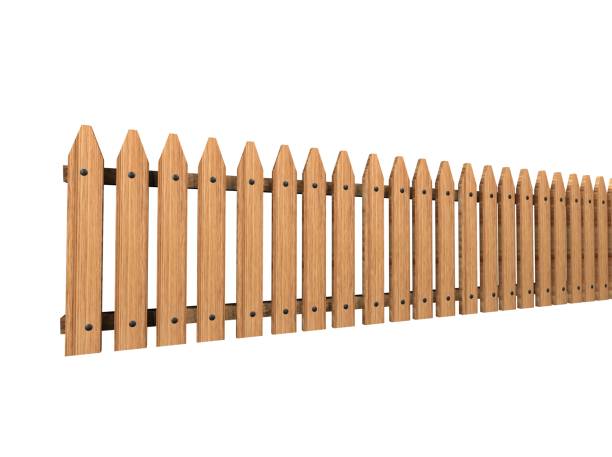 istock wooden fence 3D render 937021230