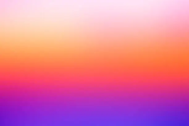 Photo of Abstract defocused vivid background: Dreamy  sunset colors.