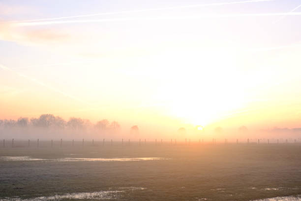 istock Natural dramatic sunrise sky over the countryside 937035232