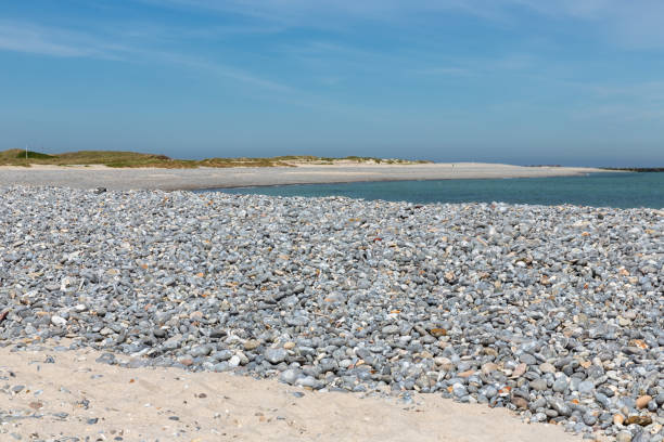 Beach with pebbles at German Dune island near Helgoland