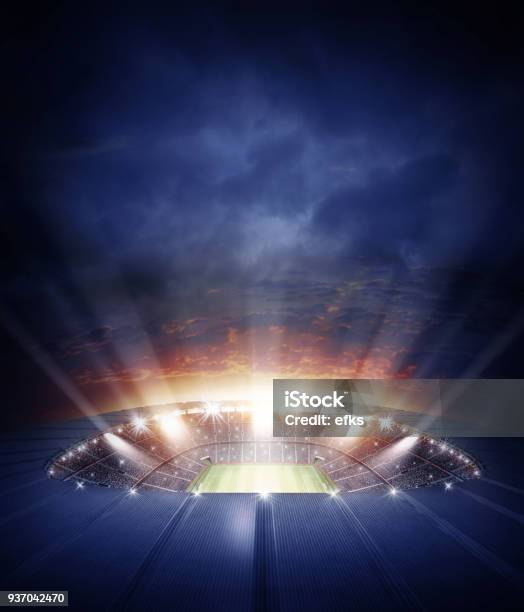 The Stadium Stock Photo - Download Image Now - Soccer, Stadium, Soccer Ball