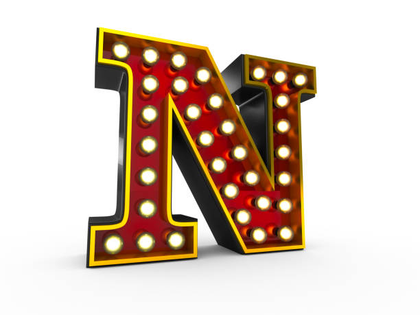 litera n - letter n alphabet three dimensional shape red zdjęcia i obrazy z banku zdjęć