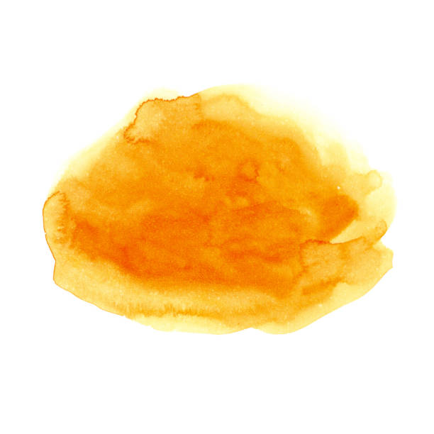 istock Abstract yellow watercolor background 937045214