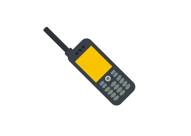 satellite phone simple illustration simple illustration of a satellite phone satellite phone stock illustrations