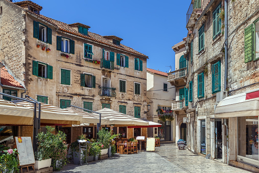 Street in Spliit historical center, Croatia