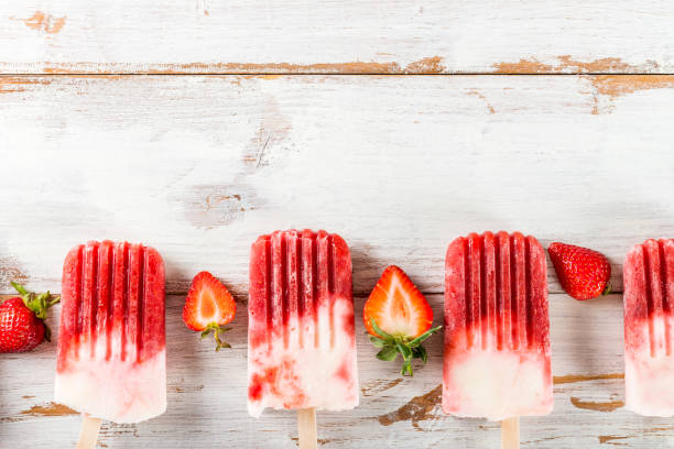 istock Homemade Vegan Strawberry Popsicle 937064852
