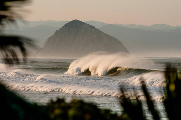 Wave Crashing at Morro Rock California