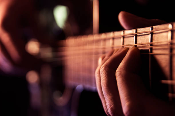 istock Rock concert, a musician is playing the guitar 937088156