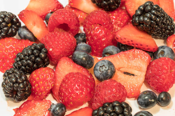 istock Tasty colorful and fresh berries 937093500