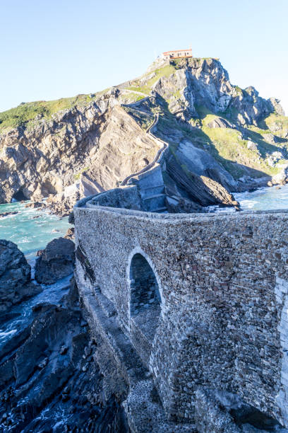 istock Climbing to San Juan de Gaztelugatxe 937099914