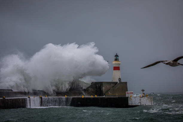 istock Stormy sea at Fraserburgh 937100282