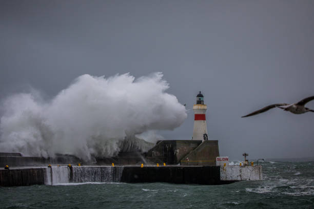 istock Stormy sea at Fraserburgh 937100346