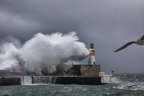 istock Stormy sea at Fraserburgh 937100360